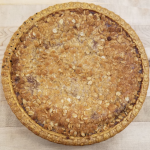 Dutch apple pie with delicious crumbly topping.