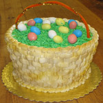 Easter basket cake
